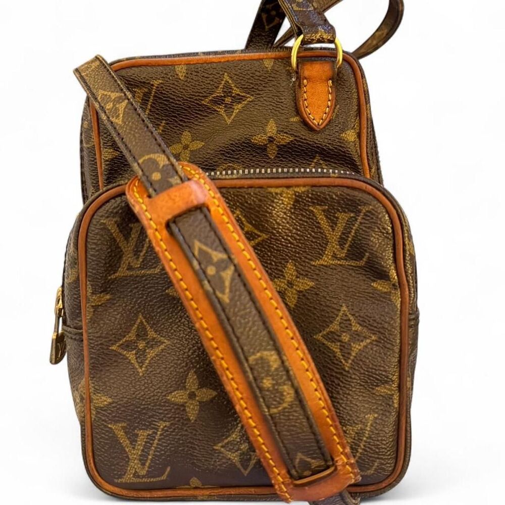 Louis Vuitton Vintage Monogram Mini Amazone Crossbody Bag France 1988 LV Travel